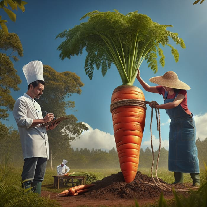 Carrot Manipulation in Natural Landscape