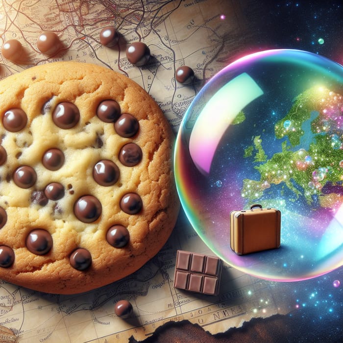 Symphony of Chocolate Chips, Journey of Discovery, Shimmering Rainbow Bubble