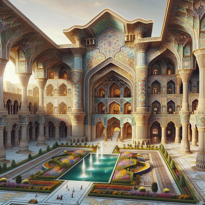 Grand Safavid Palace - A Magnificent Architectural Wonder