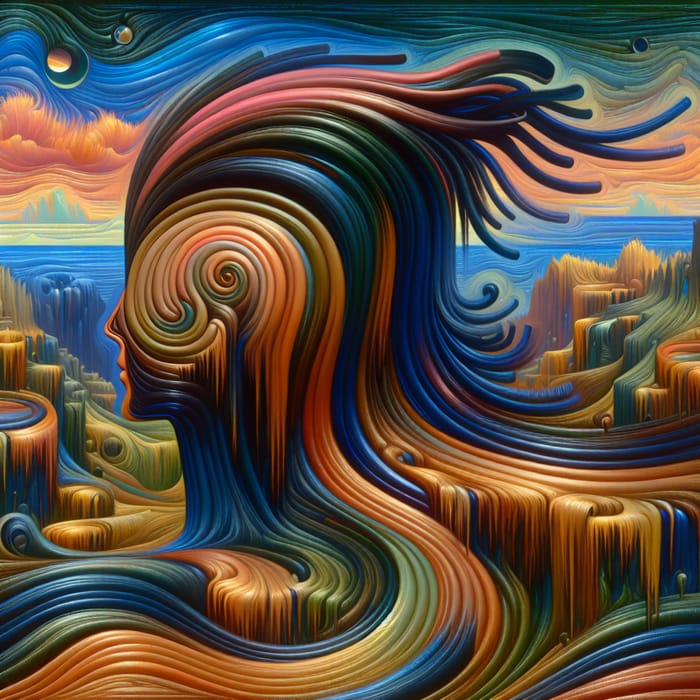 Fantastical Hair Art | Surreal Landscapes & Objects | AI Art Generator ...