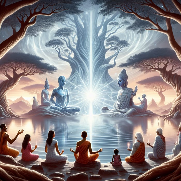 Spiritual Emergentism: Ethereal Landscape and Divine Radiance