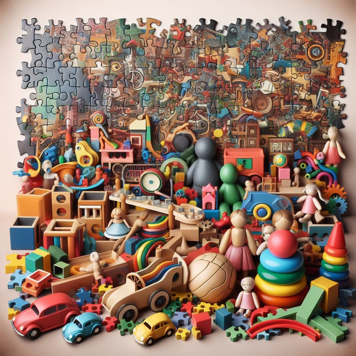 Enchanting Abstract Toys & Games Scene