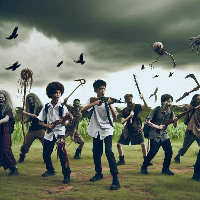Middle School Students' Creative Battle Against Zombies