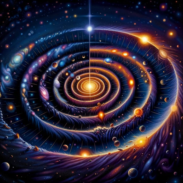 The Origin of the Universe: A Visual Representation and Evolution