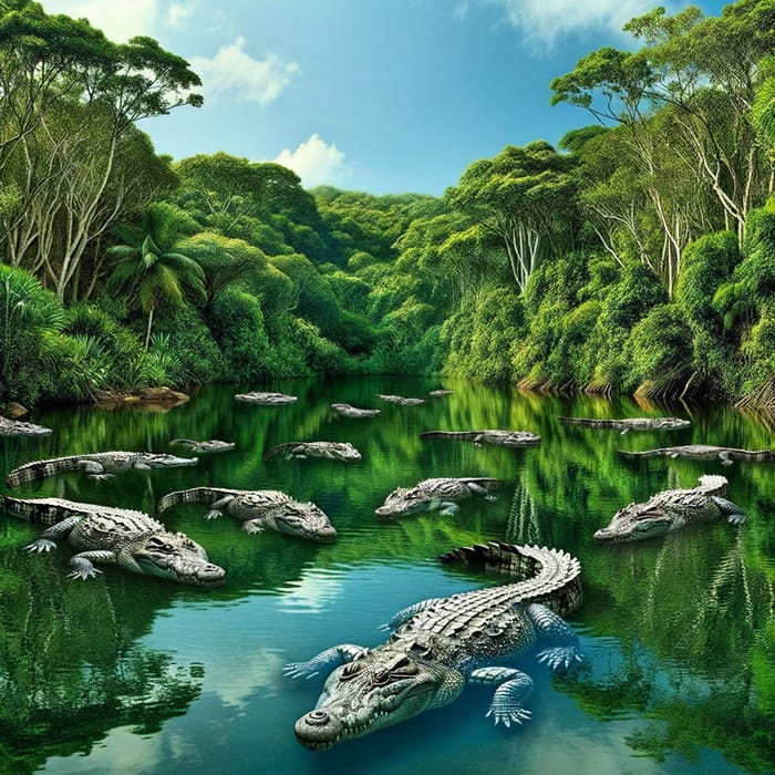 Crocodile Pond Serenity | Stunning Nature Photography