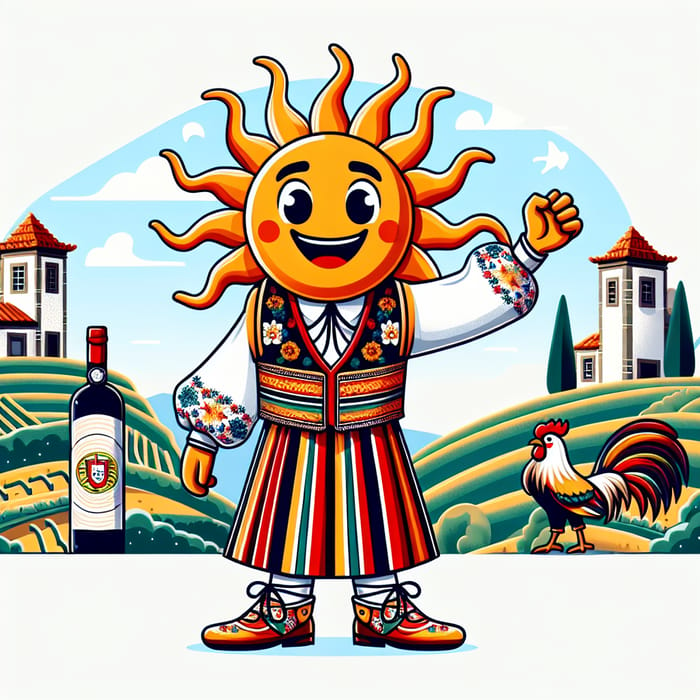 Vibrant North Portugal Mascot Design