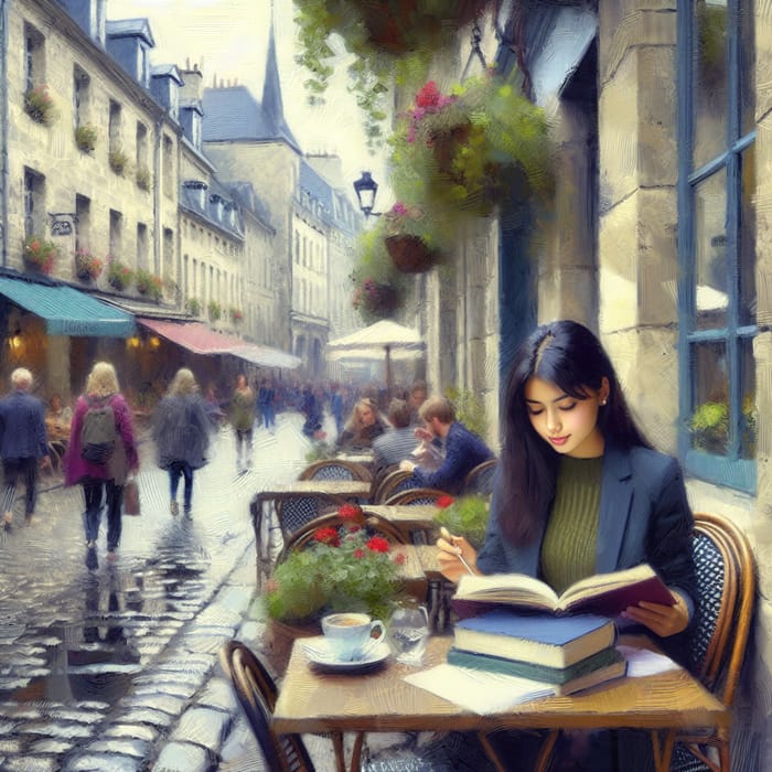 Studying Abroad Painting, Impressionistic Style