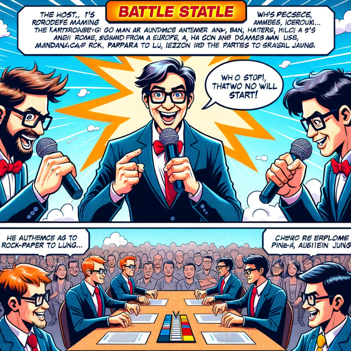 Freudian vs Jungian Intellectual Battle Comic Strip Storyboard