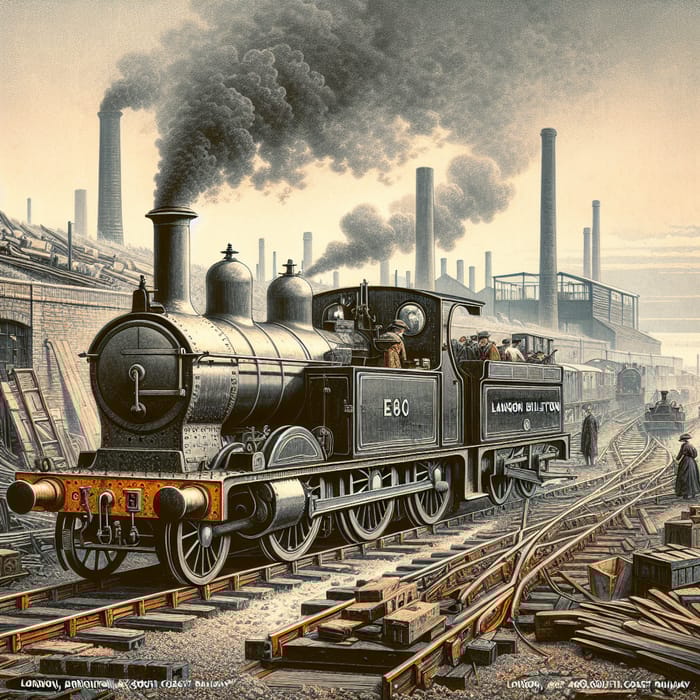 LB SCR E2 Class 0 6 0T Steam Locomotives History Design AI Art 