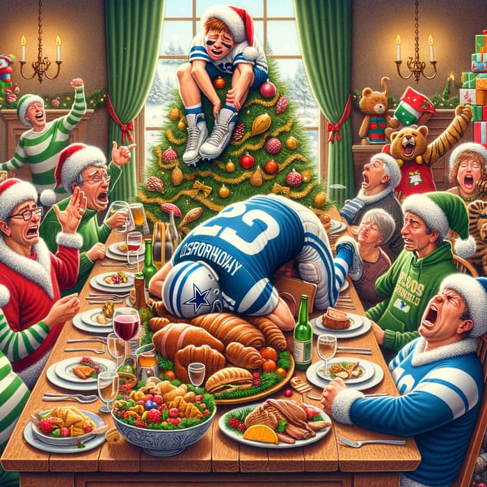 NFL Eagles vs 49ers Christmas Dinner Showdown