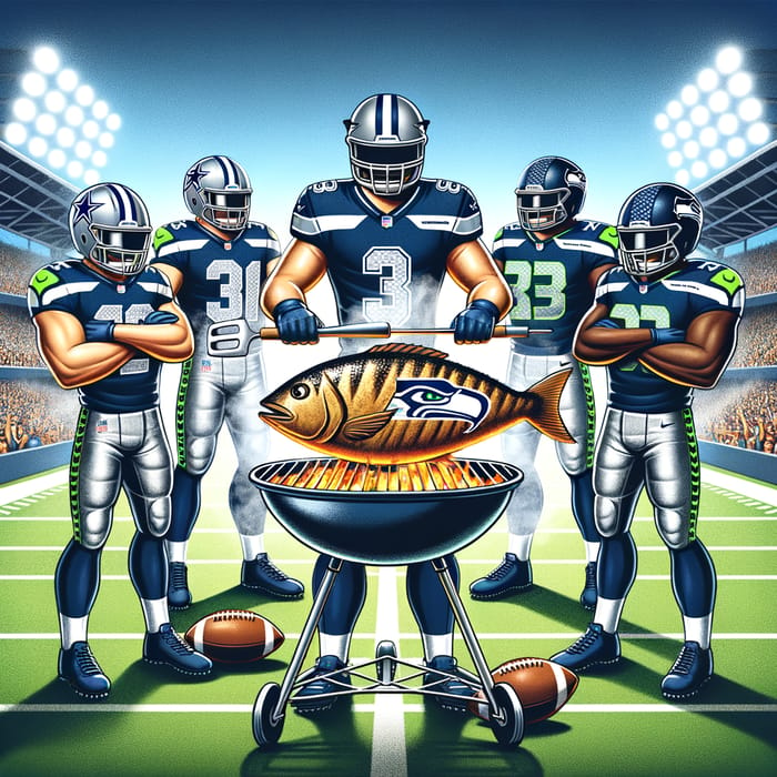 Dallas Cowboys vs Seattle Seahawks BBQ Battle at Stadium