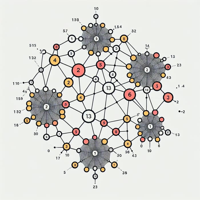 Hand-Drawn Node-Link Visualization of an Undirected Graph with 10 Nodes