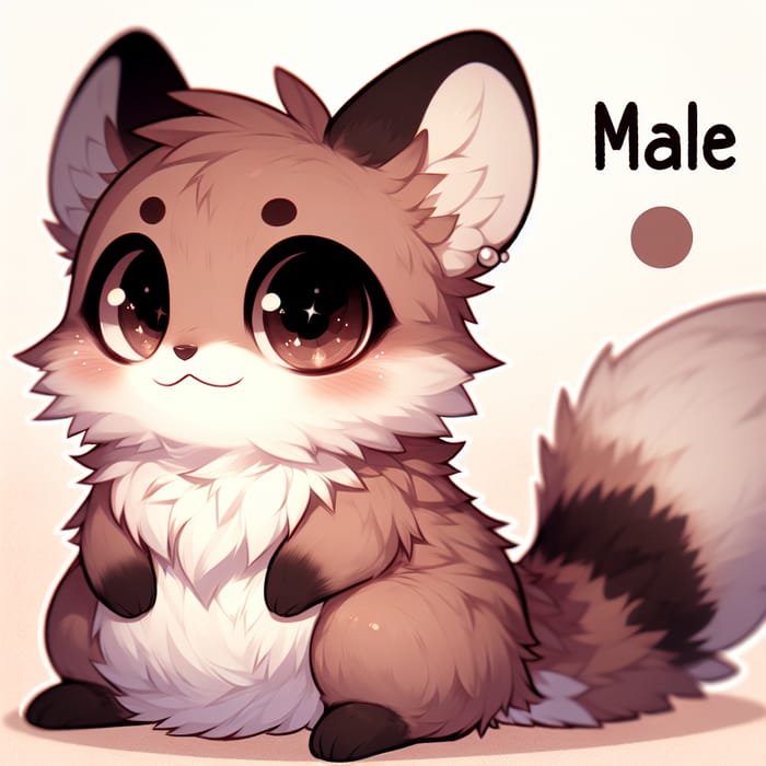 Cute Furry Boy with Sparkling Eyes
