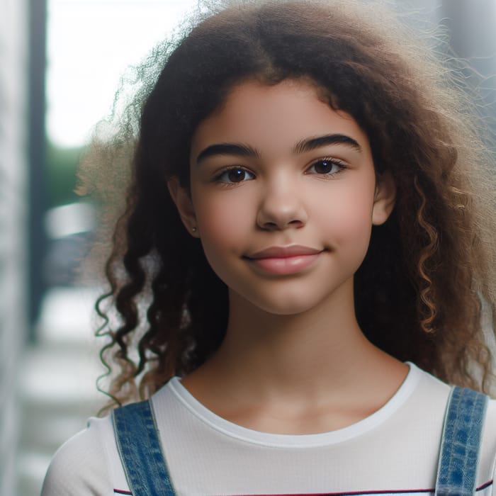Bi-Racial Teen Girl Portrait | Beautiful Mixed Heritage Blend