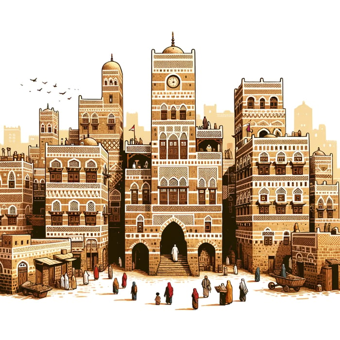 Authentic Heritage Photos of Old Sana'a: Cultural Richness & Unique Designs