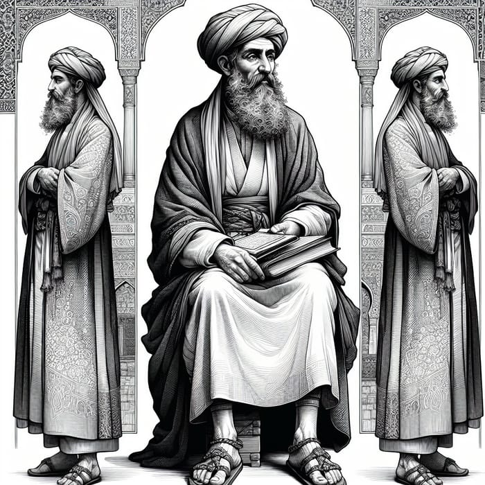 Ali ibn Abi Talib in Arabic - Illustration & Description