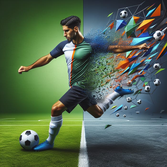 Real vs 3D Soccer: A Captivating Fusion