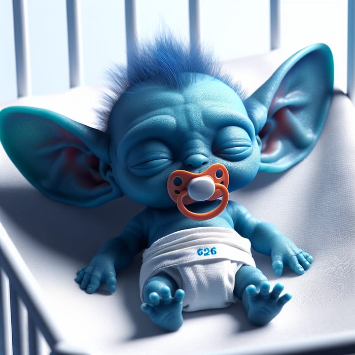 Experiment 626 Stitch Diapers Napping in Crib