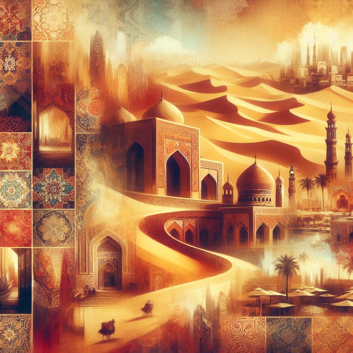 Vibrant Middle Eastern Abstract Landscapes & Culture