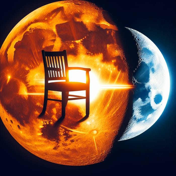 Sun and Moon Collision Chair - Unique Furniture Design