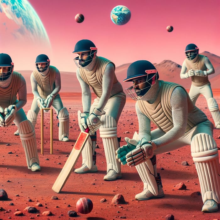 Indian Cricket Team Takes on Martian Challenge | Space Cricket Adventure