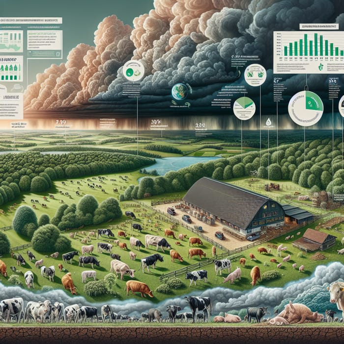 Livestock Farming Climate Impact: Illustrating Environmental Realities