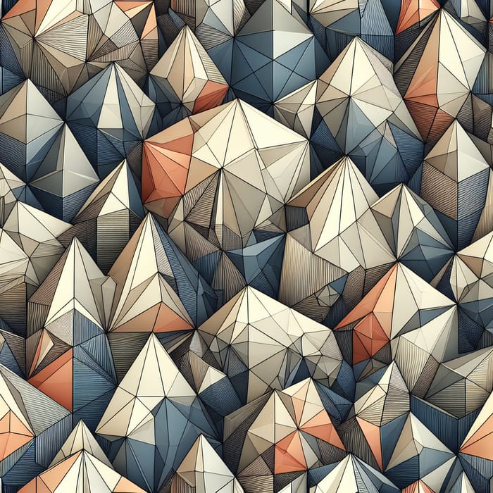 Geometric Origami Surfaces Seamless Pattern for Modern Appeal