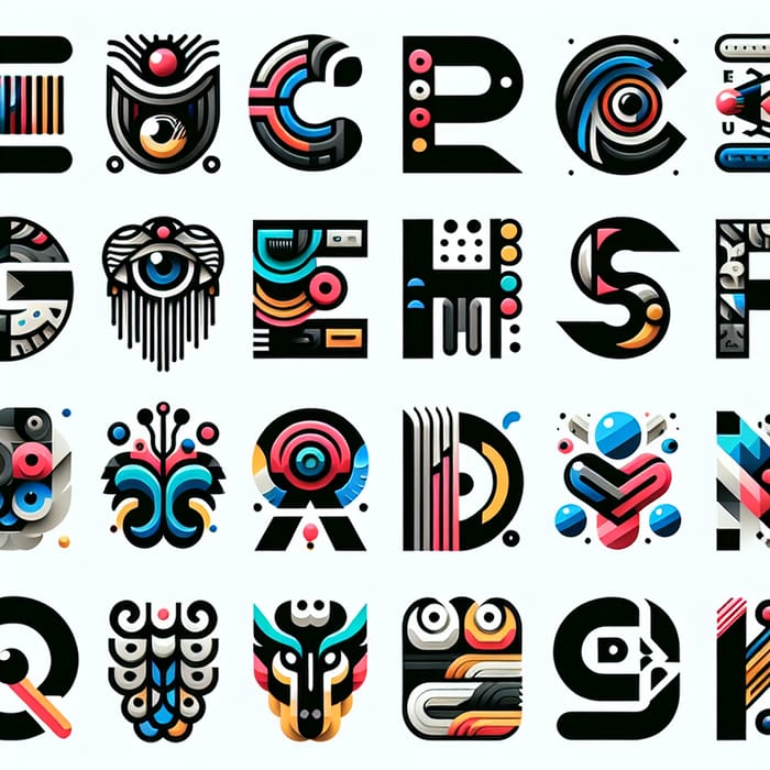 Eye-Catching English Alphabet Logos | Creatively Designed Showcase