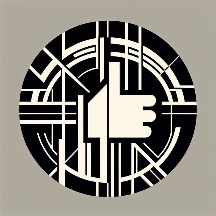 Russian Constructivism Social Media Like Symbol Logo Design