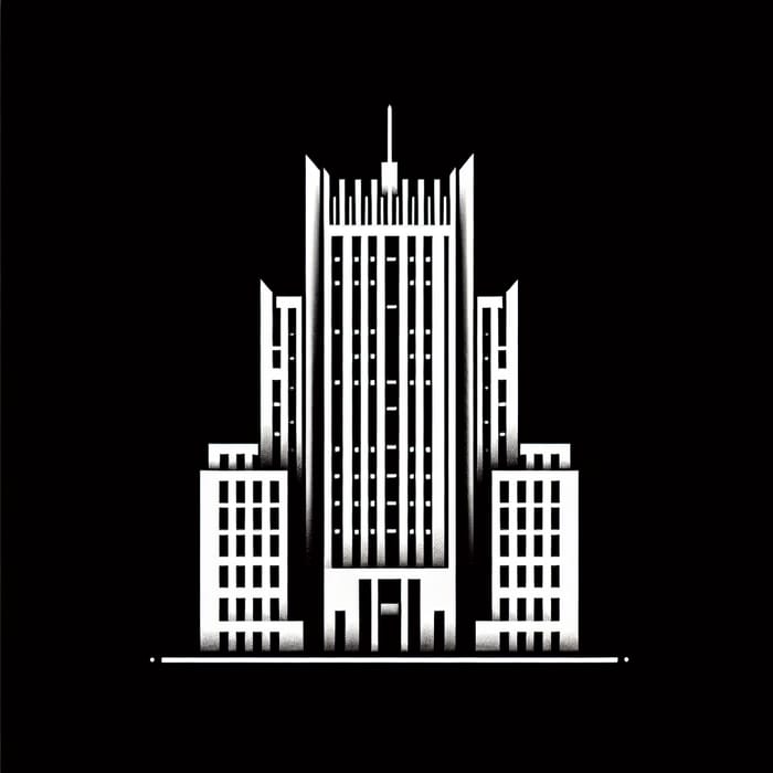Minimalist Vector Illustration of Moscow Diplomatic Icon