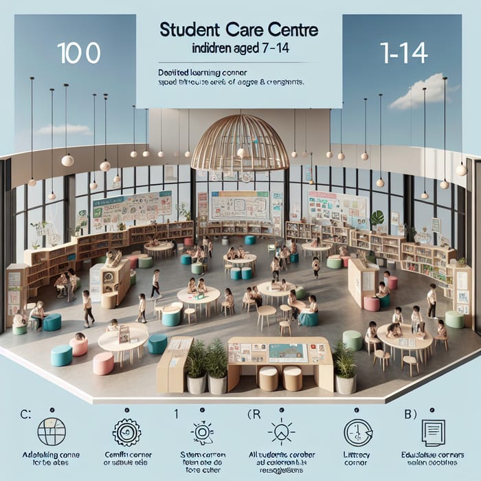 Innovative Student Care Centre with Learning Corners & Display Area