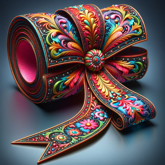 Vivid Kitschy Ribbon | Lush Colorful Design