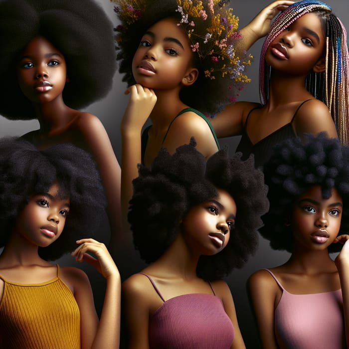 Celebrate Black Girls' Beauty with Diverse Natural Hairstyles