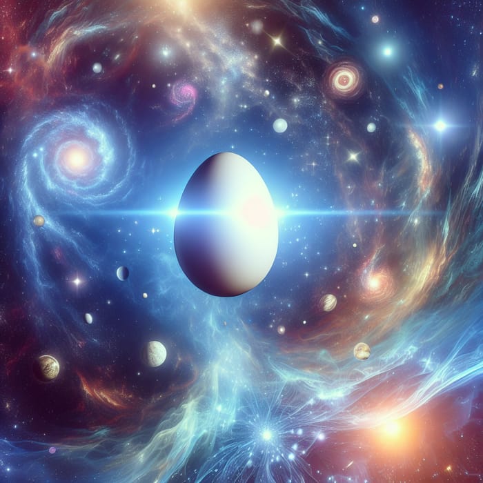 Egg Theory: Birth of Cosmic Universe | Stunning Visual Concept