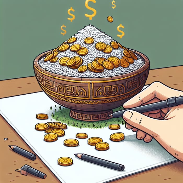 Bowl of Rice: A Priceless Masterpiece | AI Art Generator | Easy-Peasy.AI