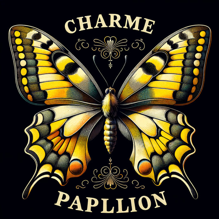 Charme Papillon - Captivating Yellow Butterfly