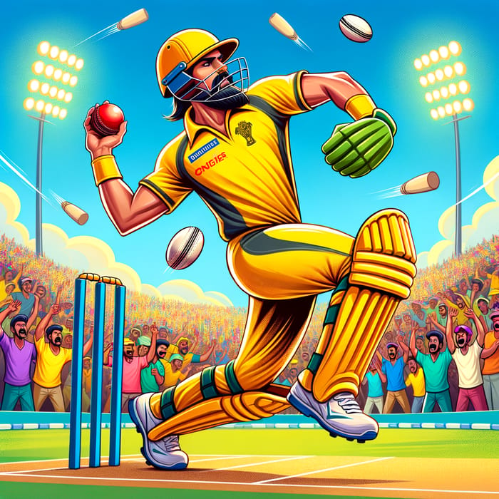Rahul Gandhi Cricketer | Chennai Team Bowling Pose