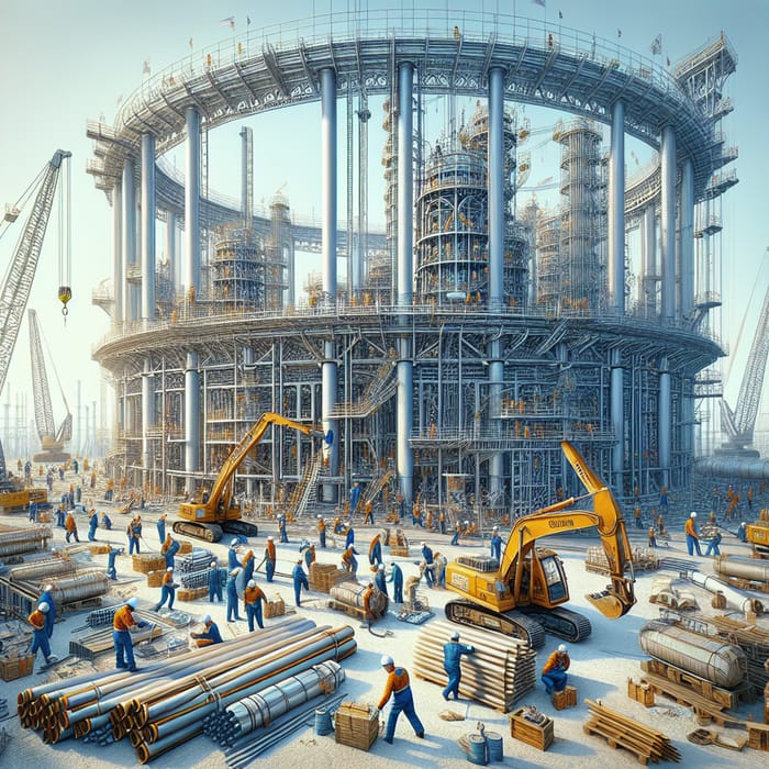 Gas Holder Installation in Kazakhstan - Expert Engineering Process