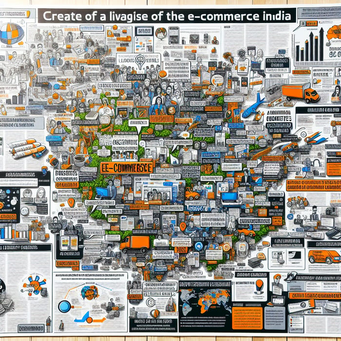 A Visual Narrative: E-commerce Growth and Challenges in India