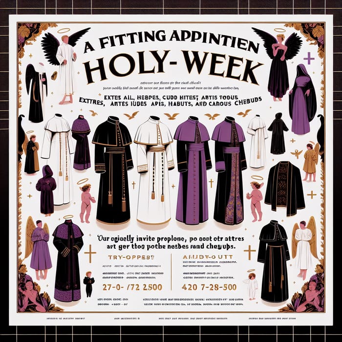 Holy Week Attire Fitting Event: Try-On Costumes, Habits & Cherubs