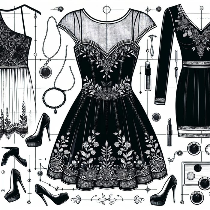 Black Dress Fashion Design: Timeless Elegance