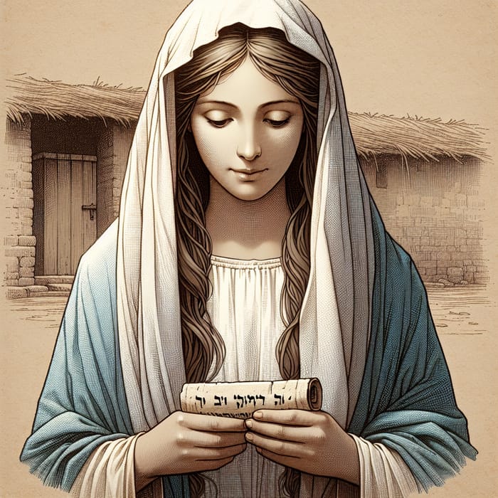 Mary, Mother of Jesus: Illustration in Biblical Attire