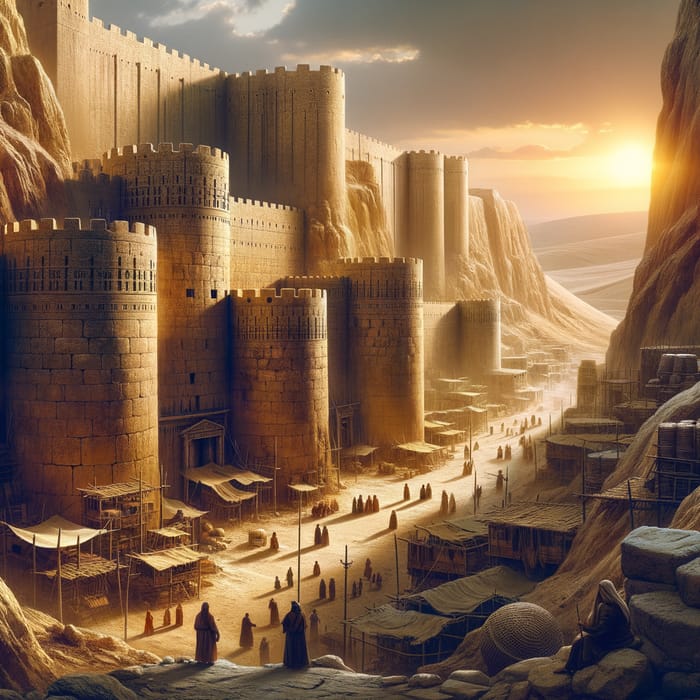 Walls of Jericho: Ancient City Scene - Historical Diversity