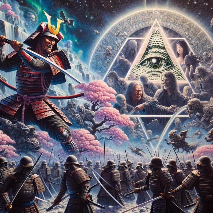 Samurai vs Illuminati: Battle in Cosmic Realm