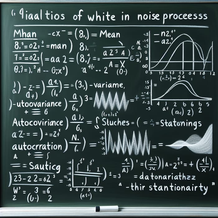 White Noise Processes: Mean, Variance, Autocovariance, Autocorrelation | Statistical Analysis