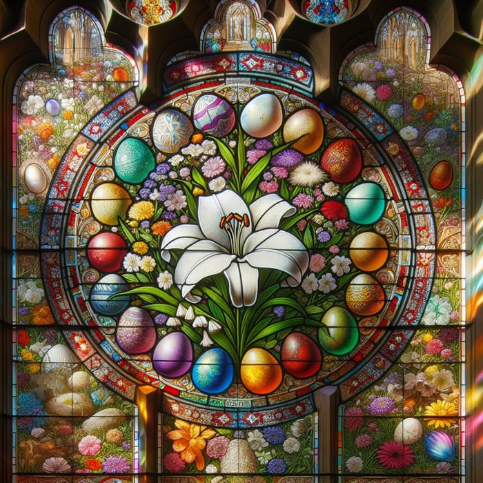 Easter Sunday Stained Glass Art