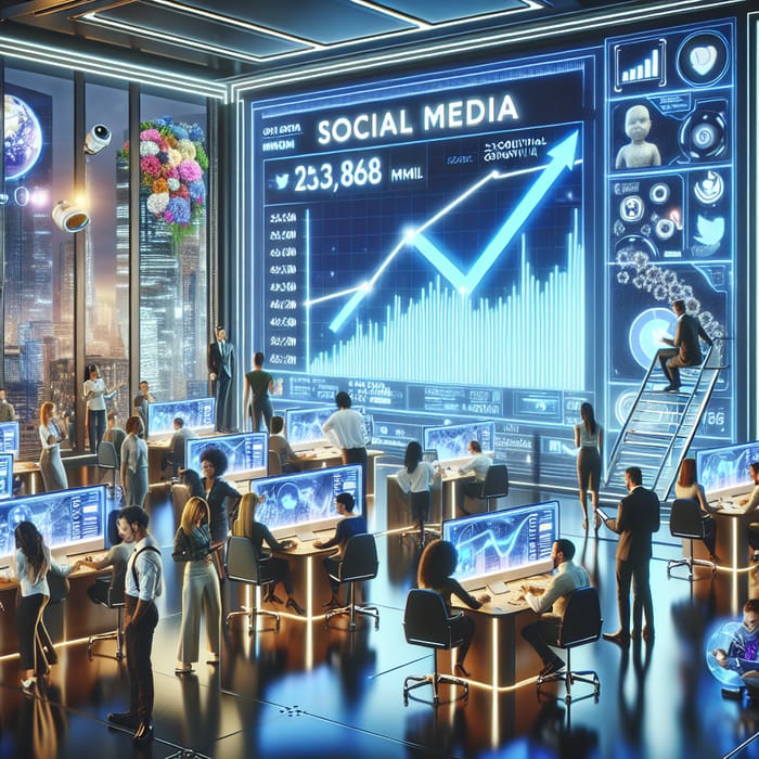 Futuristic Social Media Growth Scenario
