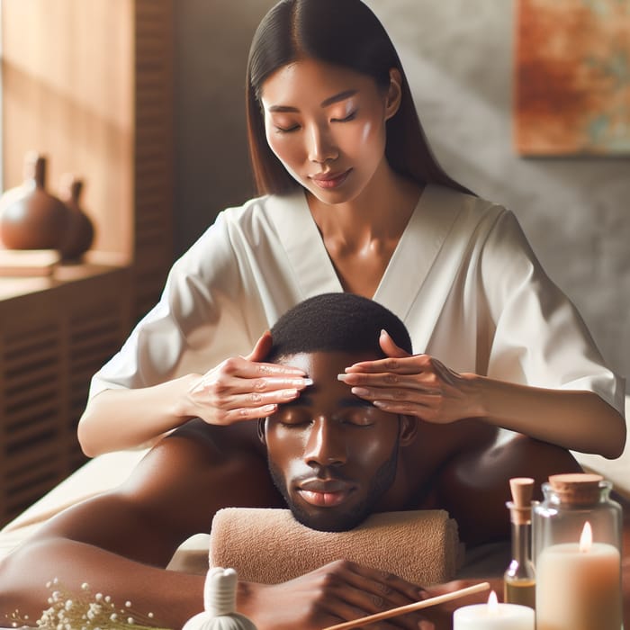 Professional Facial Massage: Serene Relaxation Experience