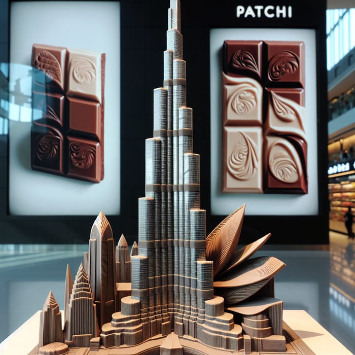 Patchi Chocolates with Iconic Skyscraper Backdrop