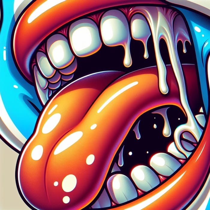 Gloria Pokemon Uvula Saliva Tongue Close-Up